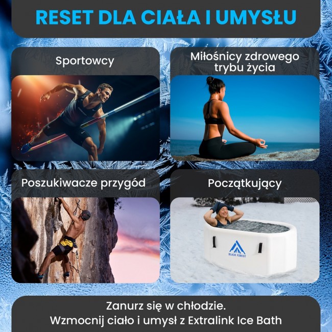 Extralink Ice Bath, Cold Plunge Tub, 150x80x65cm