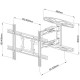 Techly 40-65 Ultra Slim Full Motion LCD TV Wall Mount Bracket Black