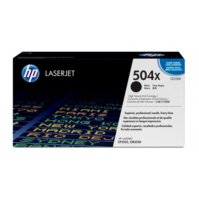 HP 504X High Yield Black Original LaserJet Toner Cartridge HP 504X High Yield Black Original LaserJet Toner Cartridge