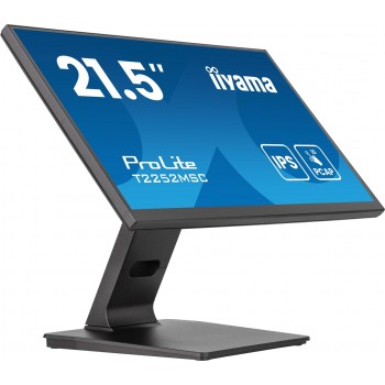 iiyama ProLite 21.5 PCAP 10pt Touchscreen monitor featuring IPS panel technology, Edge-to-Edge glass design and Anti Glare coating