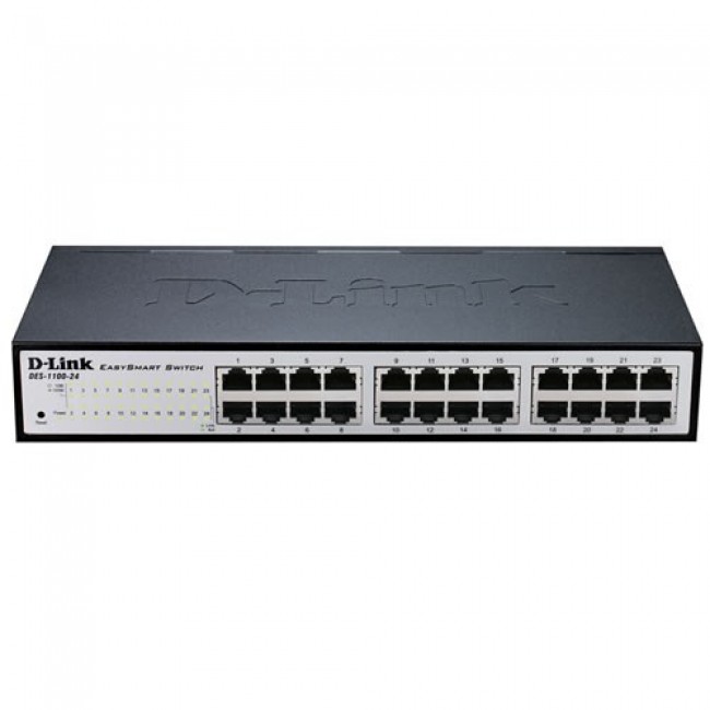 D-Link DGS-1100-24V2 Managed L2 Gigabit Ethernet (10/100/1000) 1U Black, Grey D-Link DGS-1100-24V2 Managed L2 Gigabit Ethernet (10/100/1000) 1U Black, Grey