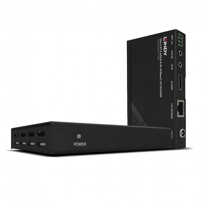Lindy 70m Cat.6 HDMI 4K30, IR and RS-232 HDBaseT Extender with PoC Lindy 70m Cat.6 HDMI 4K30, IR and RS-232 HDBaseT Extender with PoC