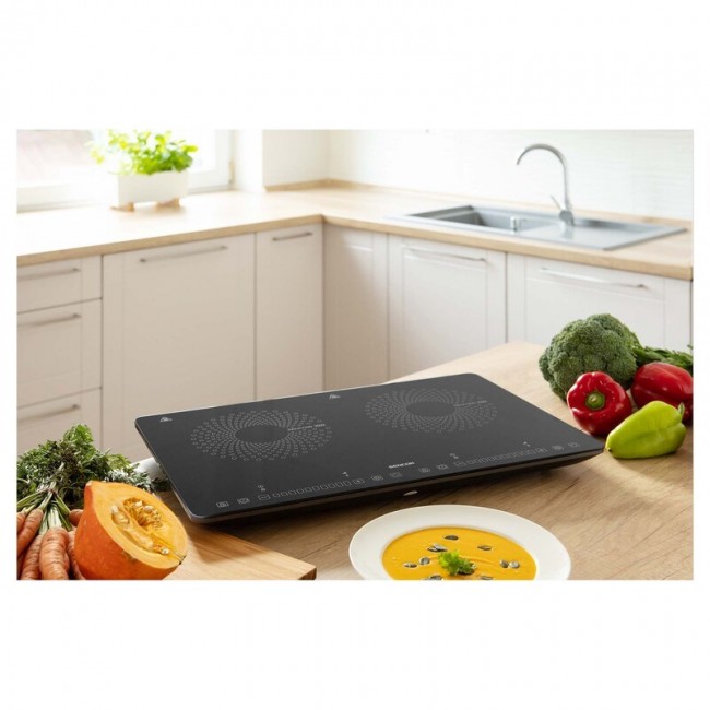 Sencor SCP 4501BK Black Countertop 56 cm Zone induction hob 2 zone(s)