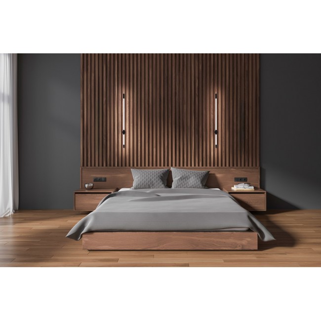 Activejet Lungo Black LED Wall Light