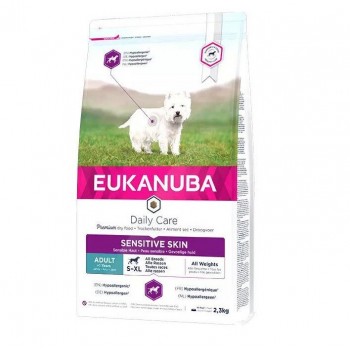 EUKANUBA Daily Care Adult Sensitive Skin - dry dog food - 2,3kg