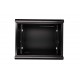 Extralink Rackmount cabinet 9U 600x600 Black wall mounted