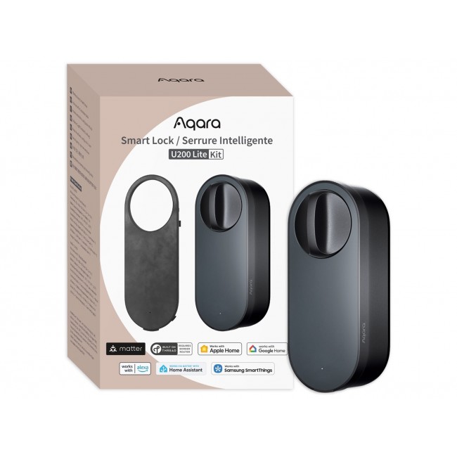 Aqara Smart Lock U200 Lite Black Door Lock Aqara Smart Lock U200 Lite Black Door Lock