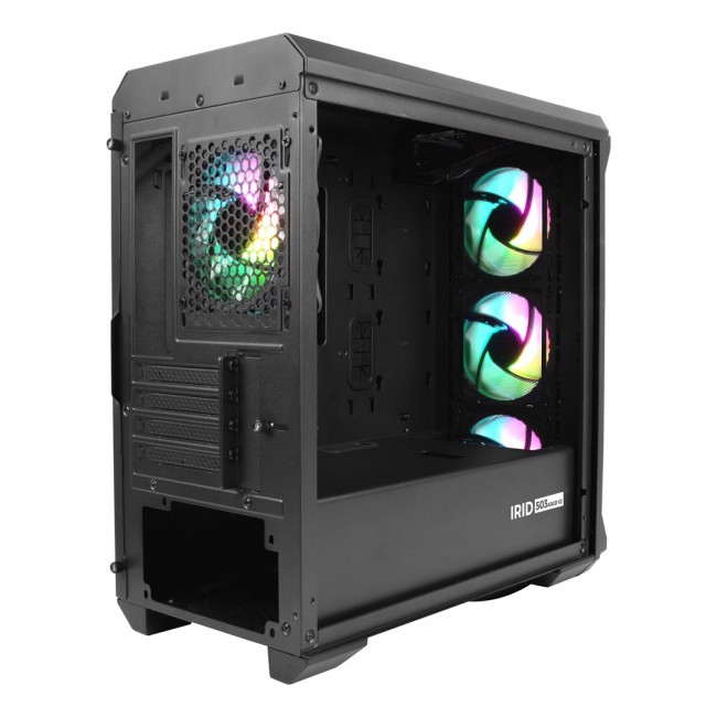 GENESIS Irid 503 ARGB Micro Tower Black, Transparent GENESIS Irid 503 ARGB Micro Tower Black, Transparent