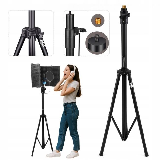 DNA SCS1 stojak tripod statyw do mikrofonu kabiny