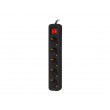 Lanberg PS1-05F-0150-BK power extension 1.5 m 5 AC outlet(s) Indoor Black