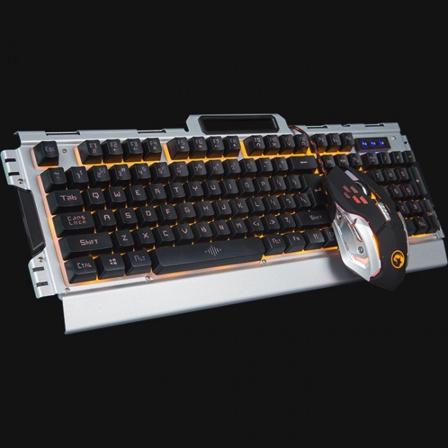 Marvo CM303 keyboard Mouse included Gaming USB Black, Silver Marvo CM303 keyboard Mouse included Gaming USB Black, Silver