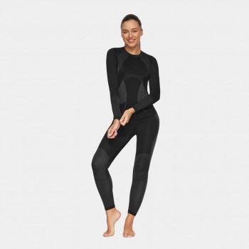 Women's Thermoactive Underwear Alpinus Active Base Layer Set black-grey GT43253 XL