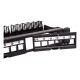 Techly Modular Patch Panel 24 Places UTP with Removable Modules 1 Unit Black Techly Modular Patch Panel 24 Places UTP with Removable Modules 1 Unit Black