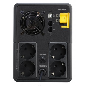 APC Back-UPS, 1600VA, Tower, 230V, 4x CEE 7/7 Schuko outlets, AVR