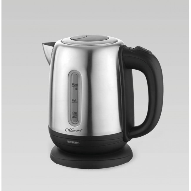 MAESTRO MR-027 electric kettle 1.2 L 1630 W Steel, Black MAESTRO MR-027 electric kettle 1.2 L 1630 W Steel, Black