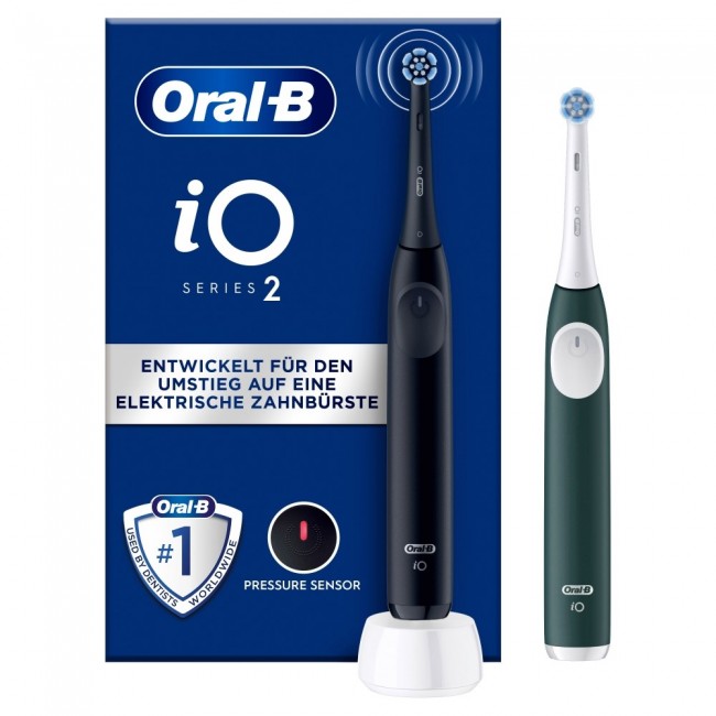 Oral-B iO Series 2 Adult Vibrating toothbrush Black, Green Oral-B iO Series 2 Adult Vibrating toothbrush Black, Green