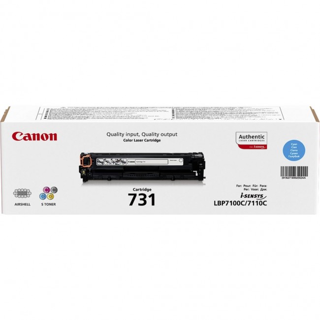 Canon 731 toner cartridge 1 pc(s) Original Cyan Canon 731 toner cartridge 1 pc(s) Original Cyan