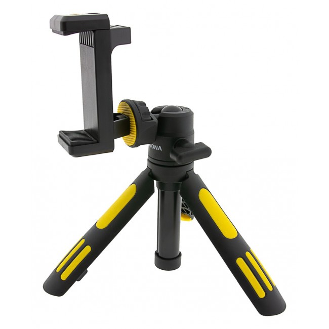 PATONA Premium Adjustable tripod with smartphone holder Black, Yellow