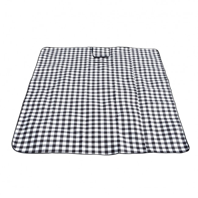 PROMIS Picnic Blanket, Green Stripes, 200 cm x 150 cm