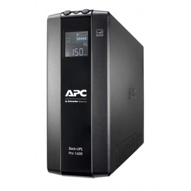 APC Back-UPS Pro, 1600VA/960W, Tower, 230V, 8x IEC C13 outlets, AVR, LCD, User Replaceable Battery APC Back-UPS Pro, 1600VA/960W, Tower, 230V, 8x IEC C13 outlets, AVR, LCD, User Replaceable Battery