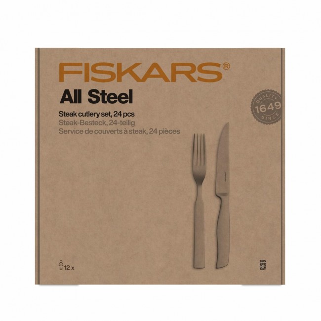 FISKARS ZESTAW SZTU C W DO STEK W 24 szt. ALL STEEL