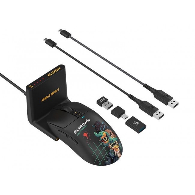 Mysz bezprzewodowa A4Tech Bloody R72 ULTRA DUO Renegade Midnight