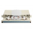 Equip 24-Port Fiber Optic Splice Box, LC Duplex, OS2, 1U, Equipped, Grey