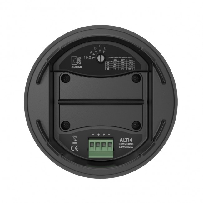 AUDAC ALTI6 2-way Black Wired 60 W AUDAC ALTI6 2-way Black Wired 60 W