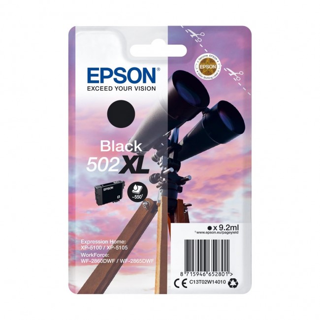 Epson Singlepack Black 502XL Ink