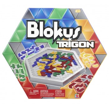 Mattel Games Blokus Trigon Board Game, Family Game for Kids and Adults, Use Strategy to Block Your Opponent