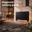 Extralink SMART GLASS PANEL HEATER, BLACK, 2000W, WIFI, LPL-23A-BL
