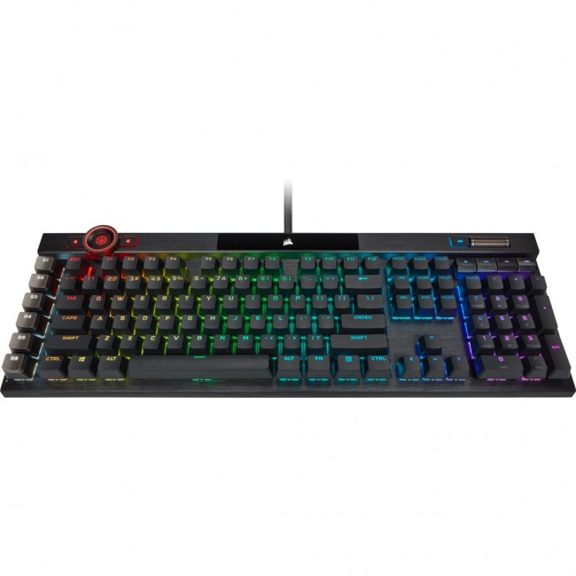 Corsair K100 RGB Gaming Keyboard, Corsair OPX, RGB LED - Black Corsair K100 RGB Gaming Keyboard, Corsair OPX, RGB LED - Black