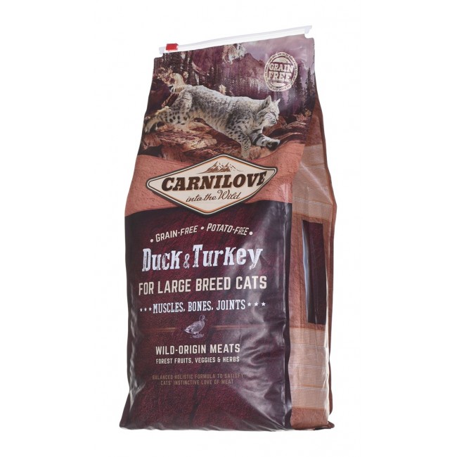 CARNILOVE Duck&Turkey Large Breed - dry cat food - 6kg CARNILOVE Duck&Turkey Large Breed - dry cat food - 6kg