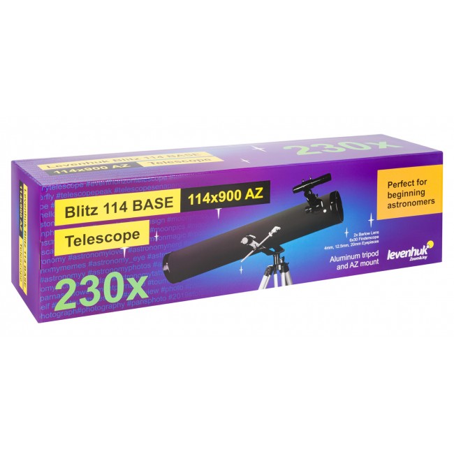 Levenhuk Blitz 114 Base Reflector 228x Grey