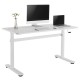 Manual height adjustable desk Ergo Office, max 40 kg, max height 117cm, with a top for standing and sitting work, ER-401 W Manual height adjustable desk Ergo Office, max 40 kg, max height 117cm, with a top for standing and sitting work, ER-401 W