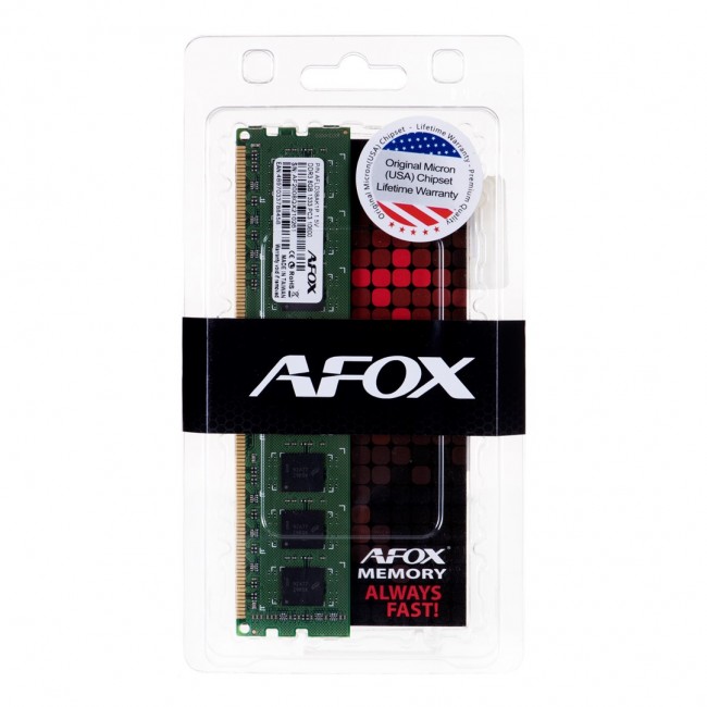 AFOX DDR3 8G 1333 UDIMM memory module 8 GB 1333 MHz AFOX DDR3 8G 1333 UDIMM memory module 8 GB 1333 MHz
