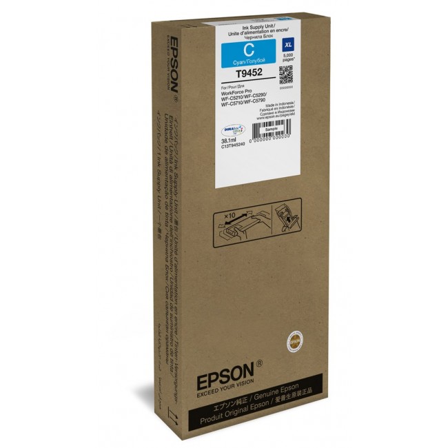Epson WF-C5xxx Series Ink Cartridge XL Cyan Epson WF-C5xxx Series Ink Cartridge XL Cyan