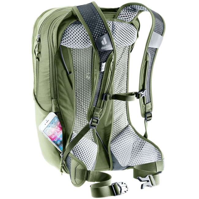 Bicycle backpack - Deuter Race Air 14+3 (Mineral/Grove)