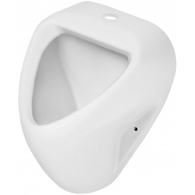 Hanging urinal - water connection from the top