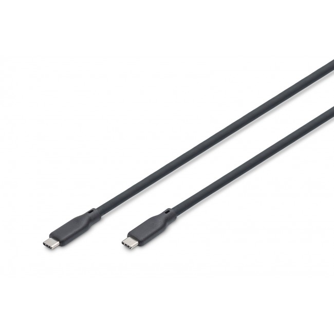 Digitus USB silicone cable, USB4 version 2.0, USB 80Gbps, 1.5 m, black