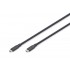 Digitus USB silicone cable, USB4 version 2.0, USB 80Gbps, 1.5 m, black
