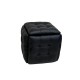 5-in-1 pouffe-transformer - 5 stools in 1 pouffe black eco leather