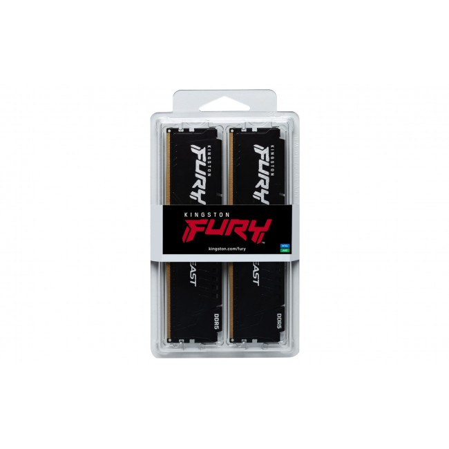 Kingston Technology FURY Beast 32GB 6000MT/s DDR5 CL36 DIMM (Kit of 2) Black EXPO Kingston Technology FURY Beast 32GB 6000MT/s DDR5 CL36 DIMM (Kit of 2) Black EXPO