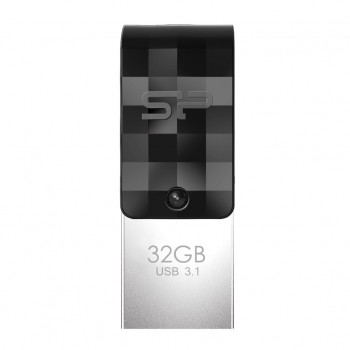 Silicon Power Mobile C31 USB flash drive 32 GB USB Type-A / USB Type-C 3.2 Gen 1 (3.1 Gen 1) Black, Silver