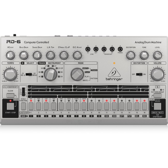 Behringer RD-6-SR Maszyna perkusyjna - srebrny Behringer RD-6-SR Maszyna perkusyjna - srebrny
