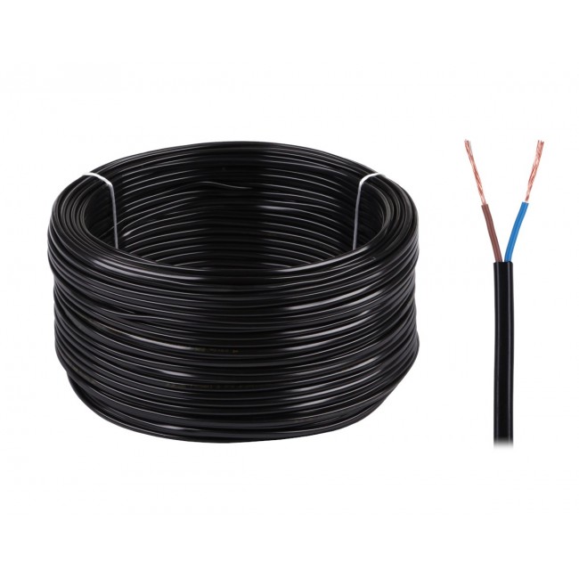 OMYp 2x0,75 300/300V black