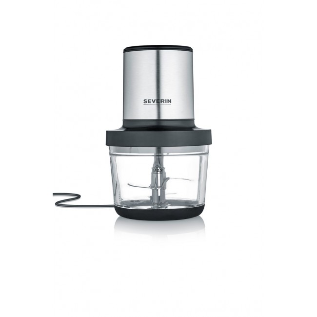 Severin KM 3867 electric food chopper 1 L 400 W Black, Silver, Transparent