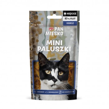 PAN MIĘSKO Mini Cod Fingers - cat treats - 50g