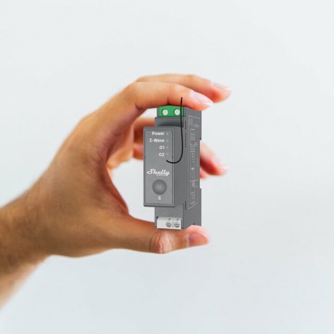 Shelly Qubino Wave Pro 2 electrical relay Grey Shelly Qubino Wave Pro 2 electrical relay Grey