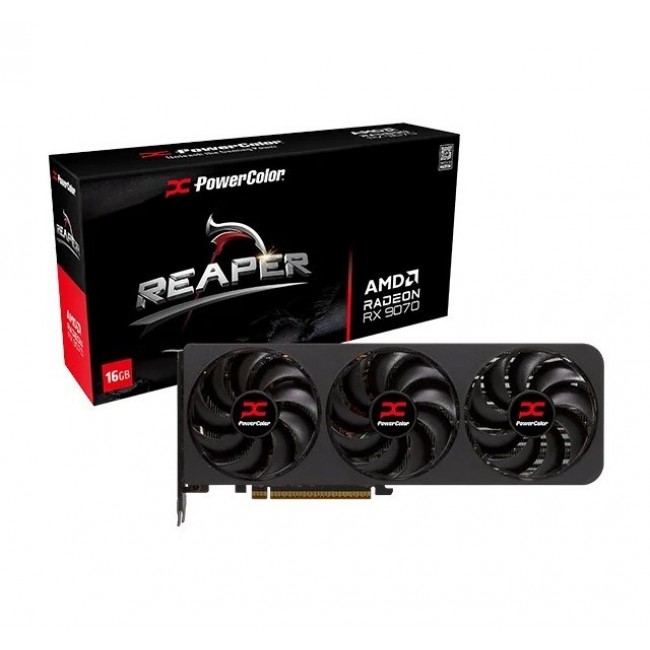 PowerColor Reaper AMD RX9070 16 GB GDDR6 graphics card PowerColor Reaper AMD RX9070 16 GB GDDR6 graphics card